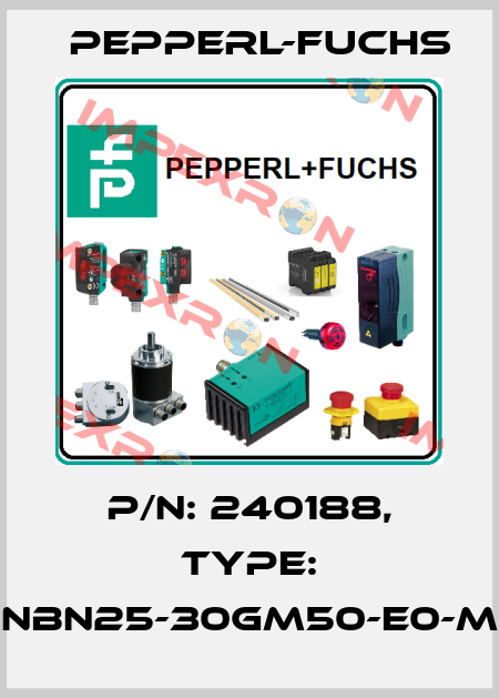 p/n: 240188, Type: NBN25-30GM50-E0-M Pepperl-Fuchs