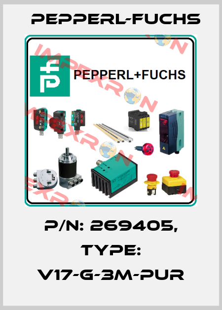 p/n: 269405, Type: V17-G-3M-PUR Pepperl-Fuchs