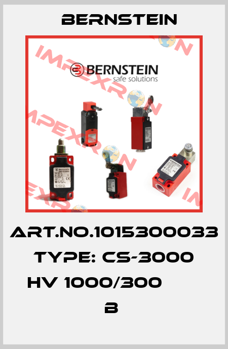 Art.No.1015300033 Type: CS-3000 HV 1000/300          B  Bernstein
