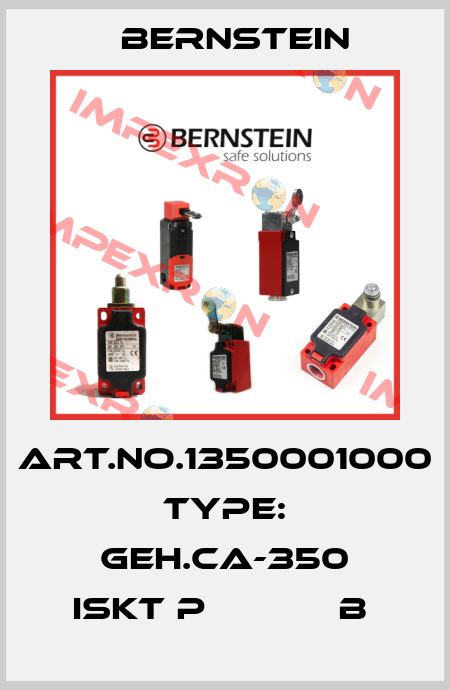 Art.No.1350001000 Type: GEH.CA-350 ISKT P            B  Bernstein