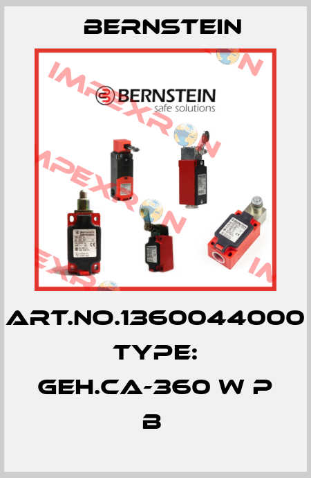 Art.No.1360044000 Type: GEH.CA-360 W P               B  Bernstein