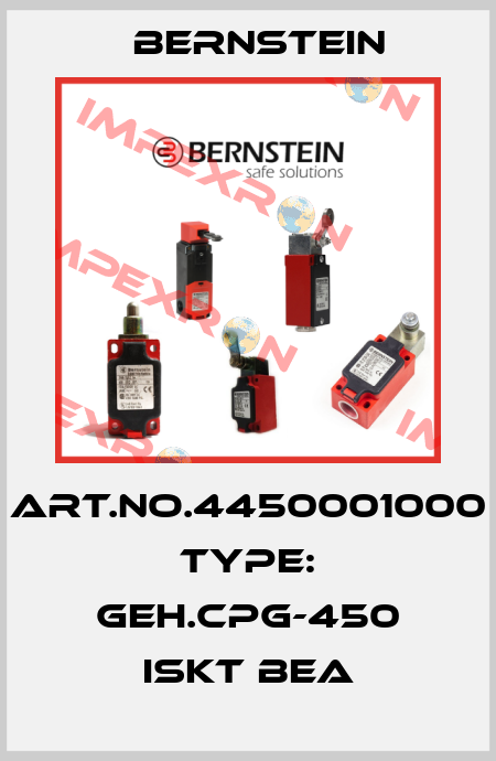 Art.No.4450001000 Type: GEH.CPG-450 ISKT BEA Bernstein