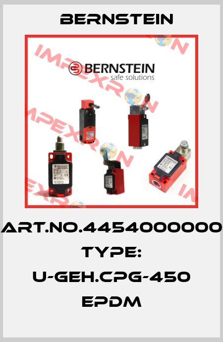 Art.No.4454000000 Type: U-GEH.CPG-450 EPDM Bernstein