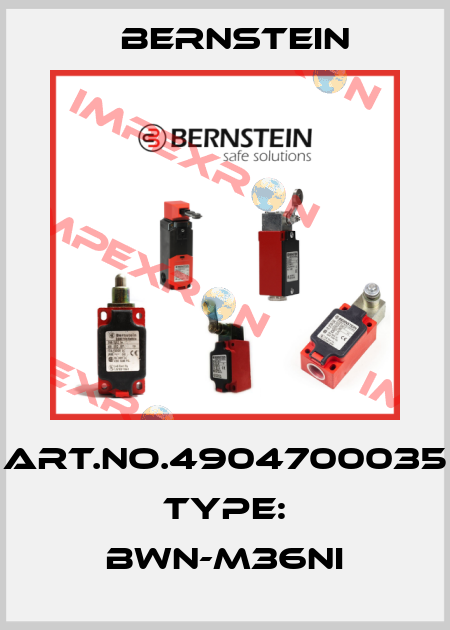 Art.No.4904700035 Type: BWN-M36NI Bernstein