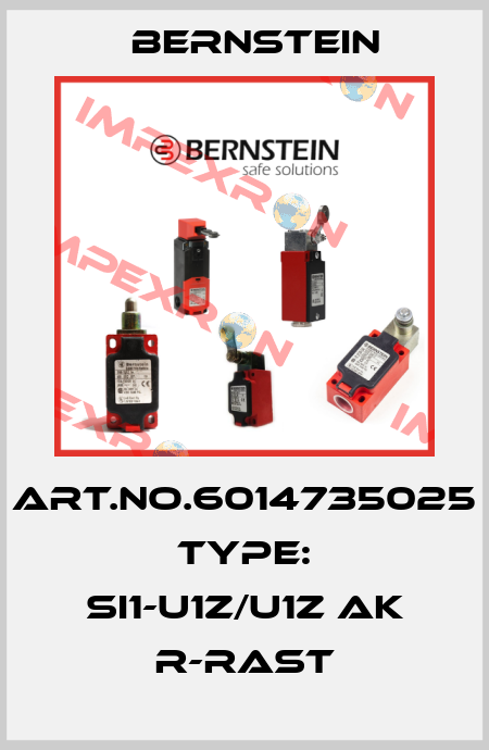 Art.No.6014735025 Type: SI1-U1Z/U1Z AK R-RAST Bernstein