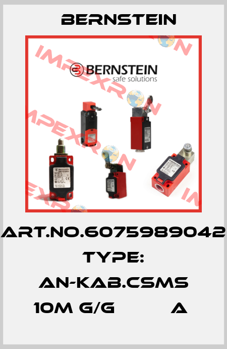 Art.No.6075989042 Type: AN-KAB.CSMS 10M G/G          A  Bernstein