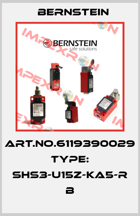 Art.No.6119390029 Type: SHS3-U15Z-KA5-R              B Bernstein