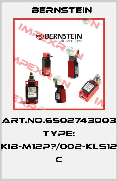 Art.No.6502743003 Type: KIB-M12P?/002-KLS12          C Bernstein