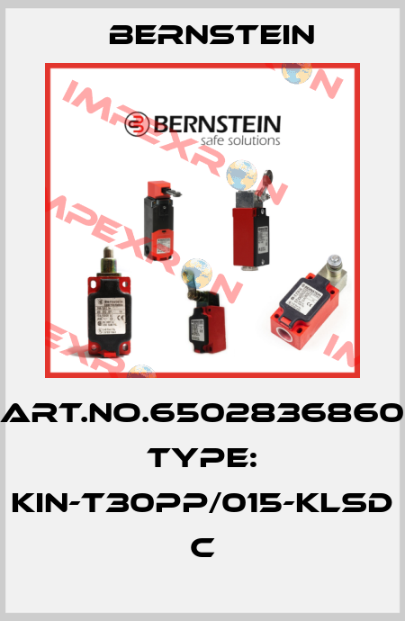 Art.No.6502836860 Type: KIN-T30PP/015-KLSD           C Bernstein