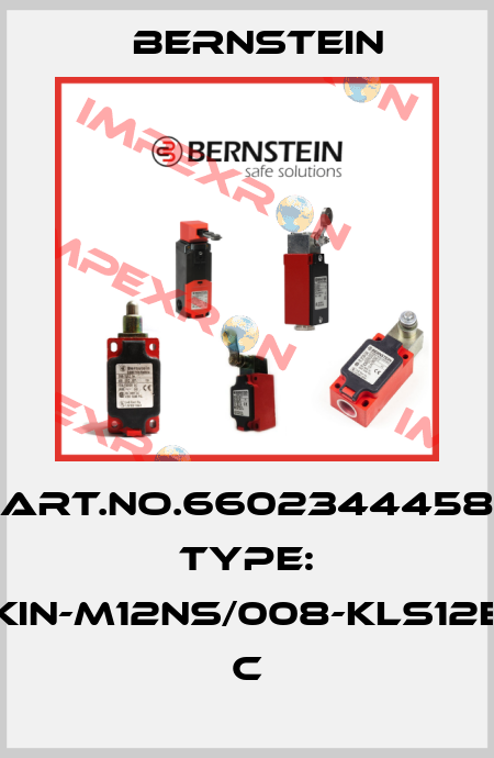 Art.No.6602344458 Type: KIN-M12NS/008-KLS12E         C Bernstein