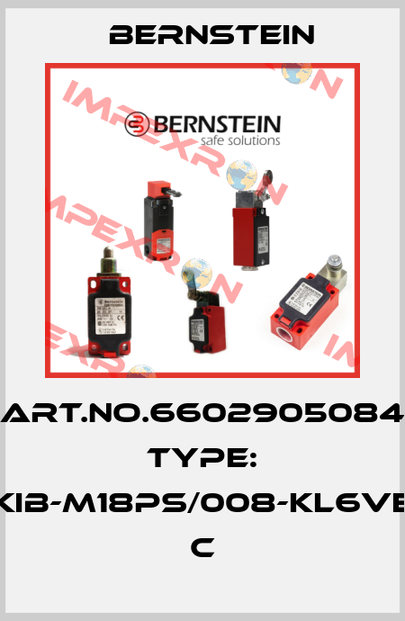 Art.No.6602905084 Type: KIB-M18PS/008-KL6VE          C Bernstein