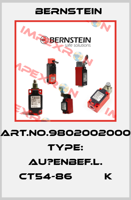 Art.No.9802002000 Type: AU?ENBEF.L. CT54-86          K Bernstein
