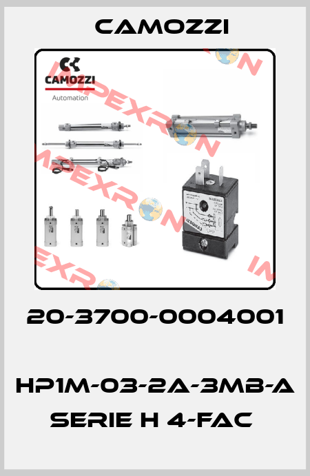 20-3700-0004001  HP1M-03-2A-3MB-A SERIE H 4-FAC  Camozzi