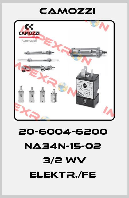 20-6004-6200  NA34N-15-02  3/2 WV ELEKTR./FE  Camozzi