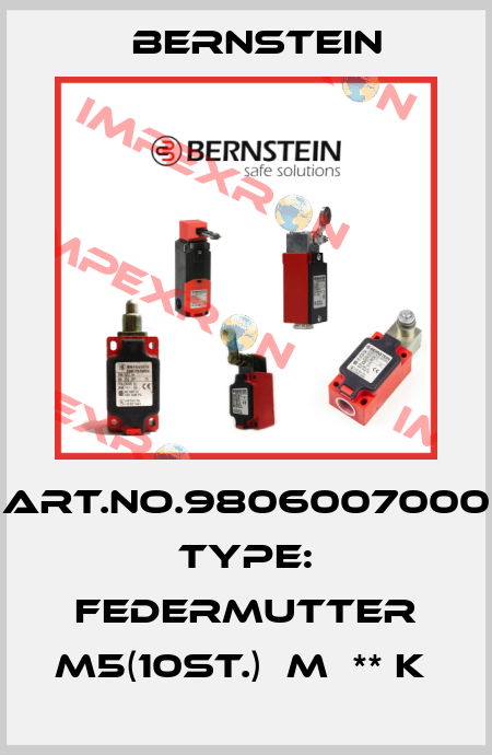 Art.No.9806007000 Type: FEDERMUTTER M5(10ST.)  M  ** K  Bernstein