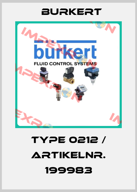 Type 0212 / Artikelnr. 199983 Burkert