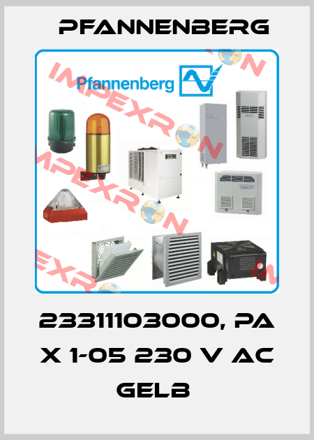 23311103000, PA X 1-05 230 V AC GELB  Pfannenberg