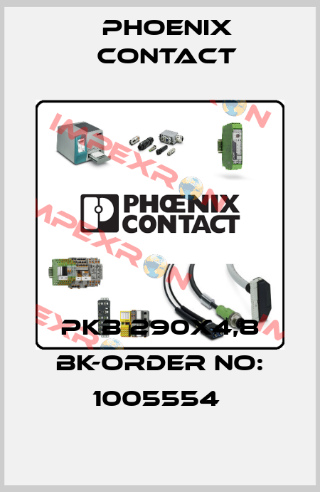PKB 290X4,8 BK-ORDER NO: 1005554  Phoenix Contact