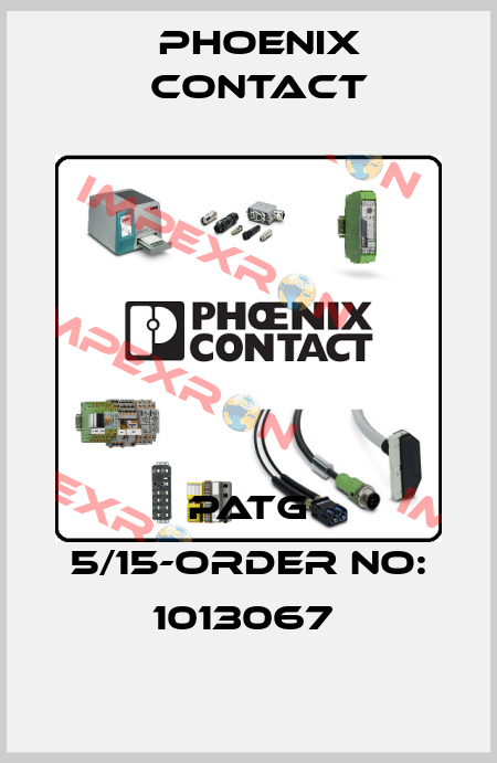 PATG 5/15-ORDER NO: 1013067  Phoenix Contact