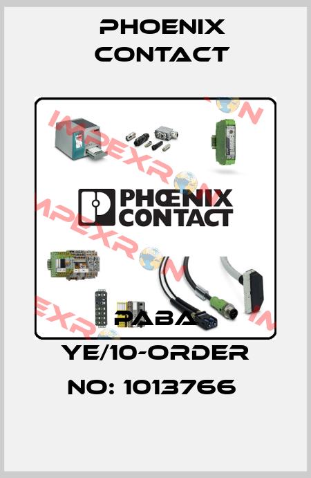 PABA YE/10-ORDER NO: 1013766  Phoenix Contact
