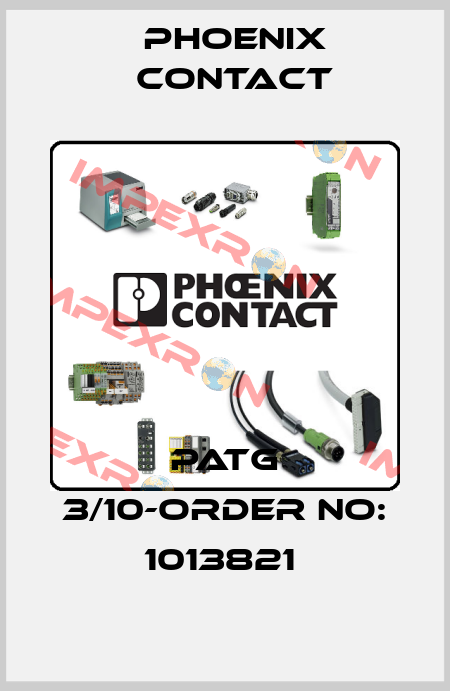 PATG 3/10-ORDER NO: 1013821  Phoenix Contact