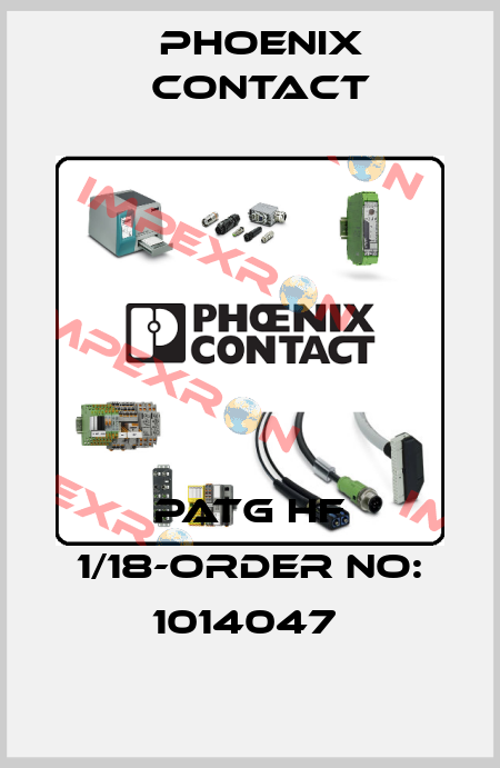 PATG HF 1/18-ORDER NO: 1014047  Phoenix Contact