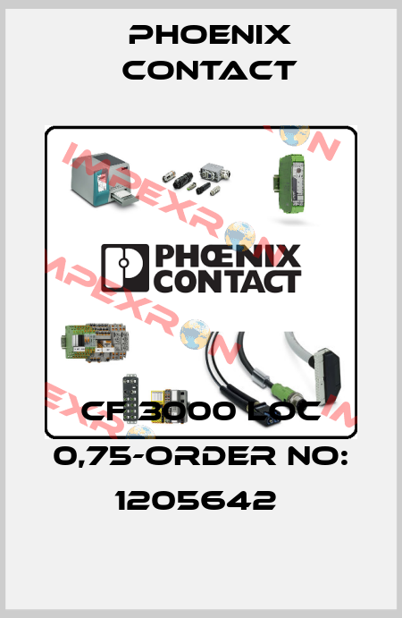 CF 3000 LOC 0,75-ORDER NO: 1205642  Phoenix Contact