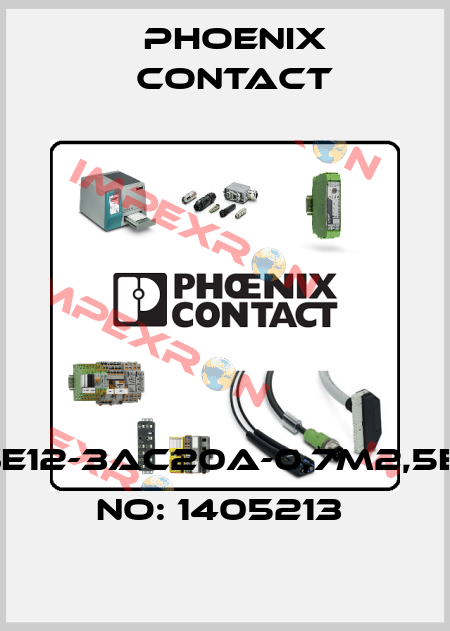 EV-T2M3SE12-3AC20A-0,7M2,5E10-ORDER NO: 1405213  Phoenix Contact