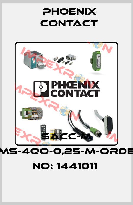 SACC-M 8MS-4QO-0,25-M-ORDER NO: 1441011  Phoenix Contact