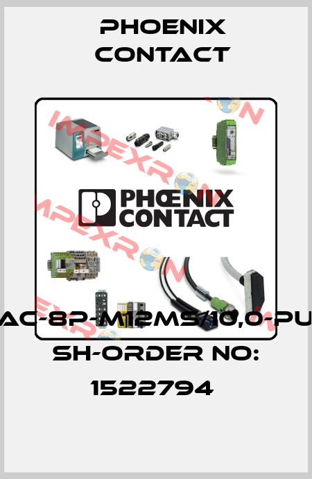 SAC-8P-M12MS/10,0-PUR SH-ORDER NO: 1522794  Phoenix Contact