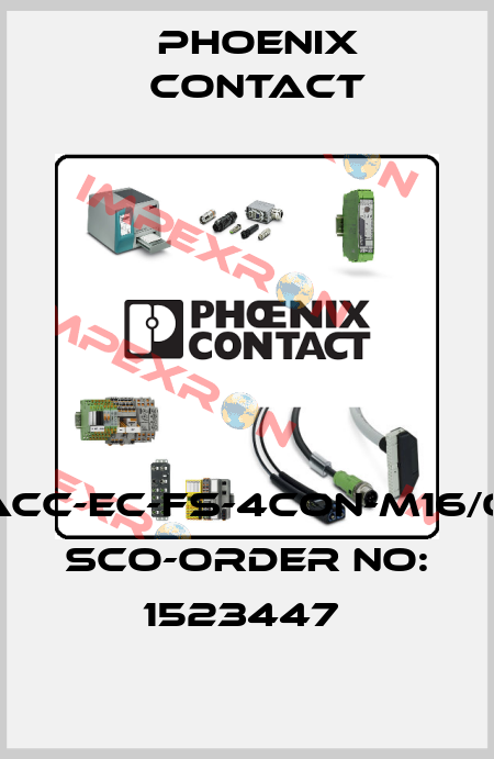 SACC-EC-FS-4CON-M16/0,5 SCO-ORDER NO: 1523447  Phoenix Contact