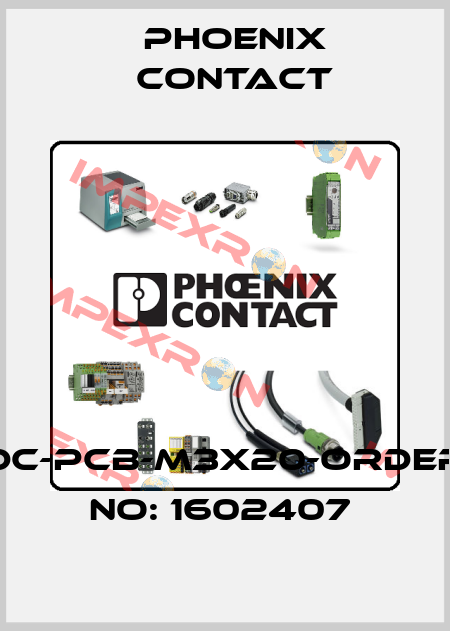DC-PCB-M3X20-ORDER NO: 1602407  Phoenix Contact