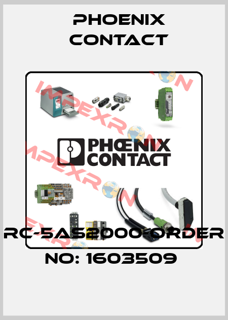 RC-5AS2000-ORDER NO: 1603509  Phoenix Contact