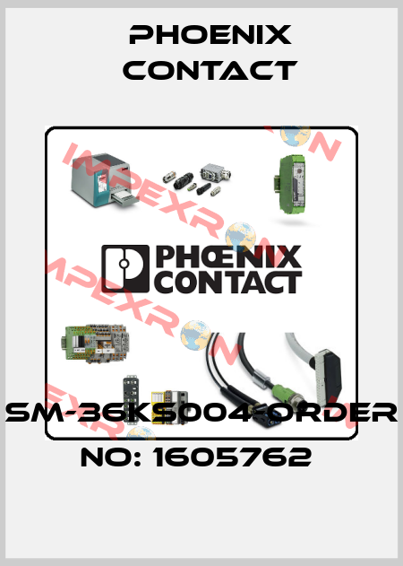 SM-36KS004-ORDER NO: 1605762  Phoenix Contact