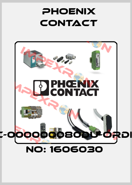 UC-000000080DU-ORDER NO: 1606030  Phoenix Contact