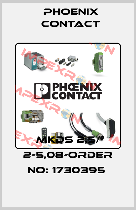 MKDS 2,5/ 2-5,08-ORDER NO: 1730395  Phoenix Contact
