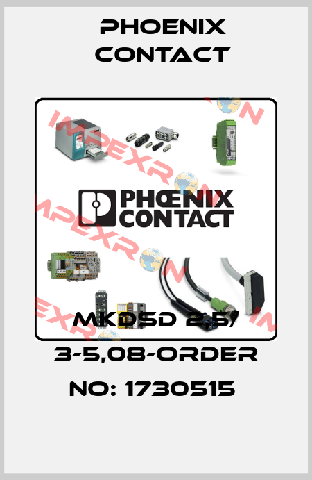 MKDSD 2,5/ 3-5,08-ORDER NO: 1730515  Phoenix Contact