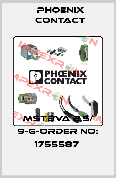 MSTBVA 2,5/ 9-G-ORDER NO: 1755587  Phoenix Contact