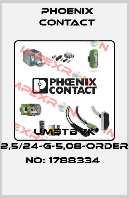 UMSTBVK 2,5/24-G-5,08-ORDER NO: 1788334  Phoenix Contact
