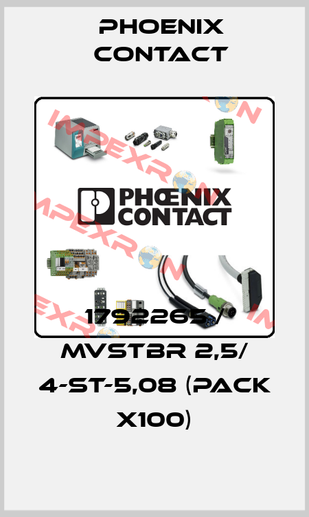 1792265 / MVSTBR 2,5/ 4-ST-5,08 (pack x100) Phoenix Contact