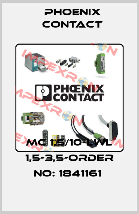MC 1,5/10-LWL 1,5-3,5-ORDER NO: 1841161  Phoenix Contact