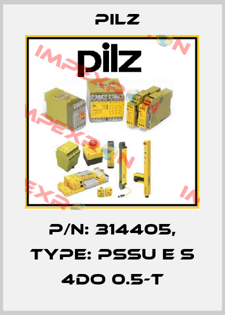 p/n: 314405, Type: PSSu E S 4DO 0.5-T Pilz