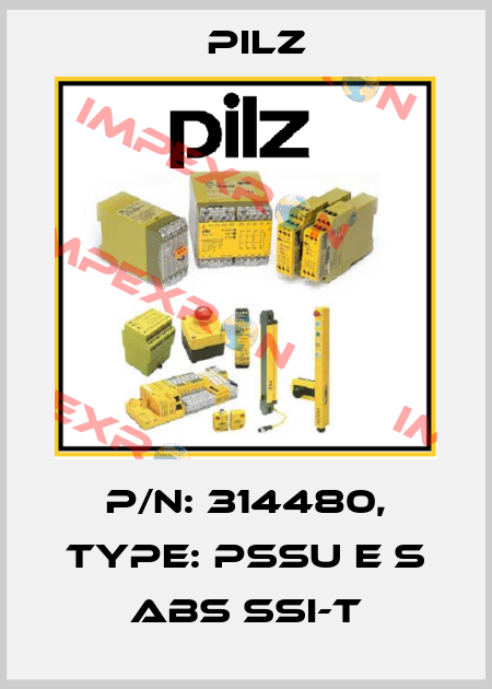 p/n: 314480, Type: PSSu E S ABS SSI-T Pilz