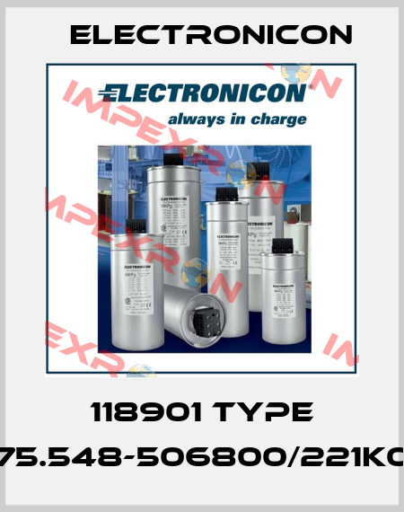 118901 Type 275.548-506800/221K02 Electronicon