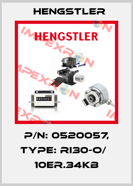 p/n: 0520057, Type: RI30-O/   10ER.34KB Hengstler