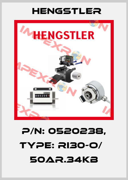 p/n: 0520238, Type: RI30-O/   50AR.34KB Hengstler