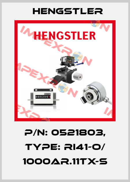 p/n: 0521803, Type: RI41-O/ 1000AR.11TX-S Hengstler