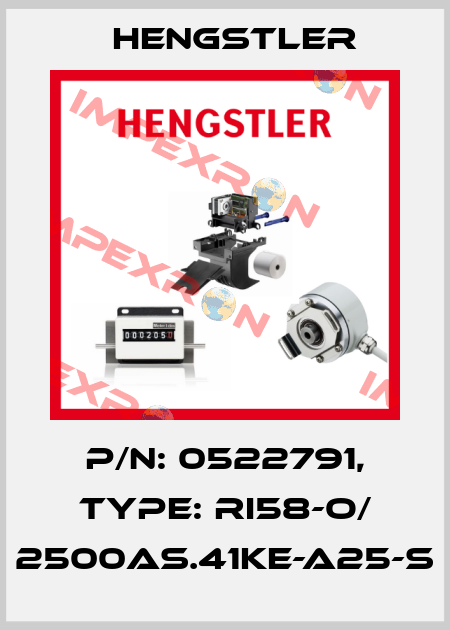 p/n: 0522791, Type: RI58-O/ 2500AS.41KE-A25-S Hengstler