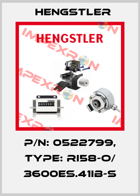 p/n: 0522799, Type: RI58-O/ 3600ES.41IB-S Hengstler
