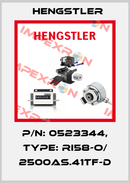 p/n: 0523344, Type: RI58-O/ 2500AS.41TF-D Hengstler